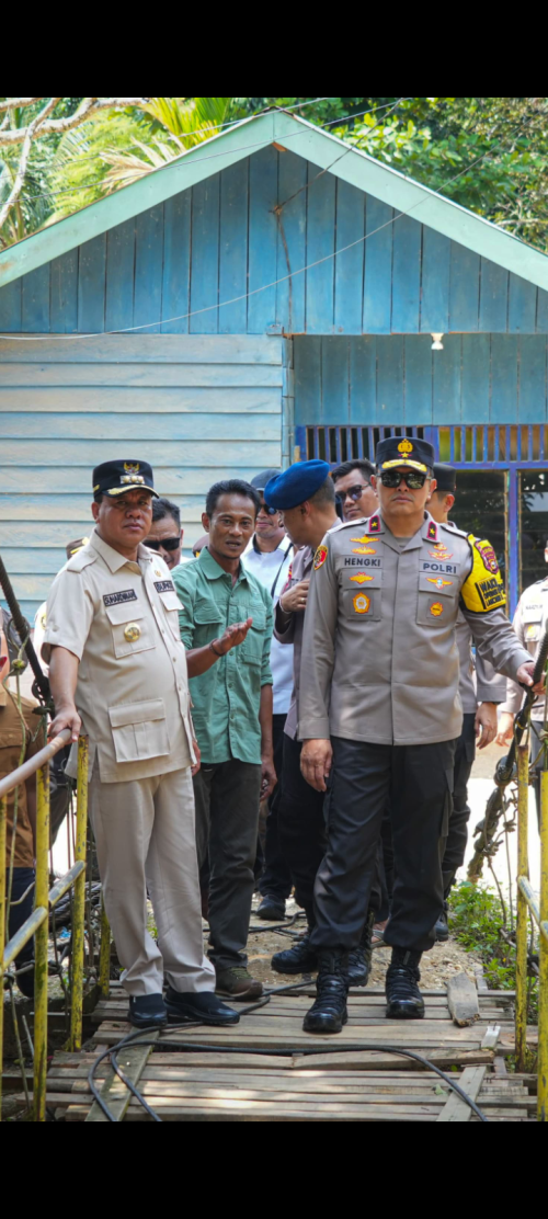 Pucuk Rantau Dapat Perbaikan Jembatan Gantung Program Merah Putih Presisi