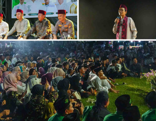 Membludak, Masyarakat Penuhi Pengajian UAS di Kuansing